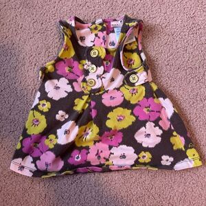 Juicy Couture 3-6 Months Floral Baby Dress - Pink, Yellow, Brown